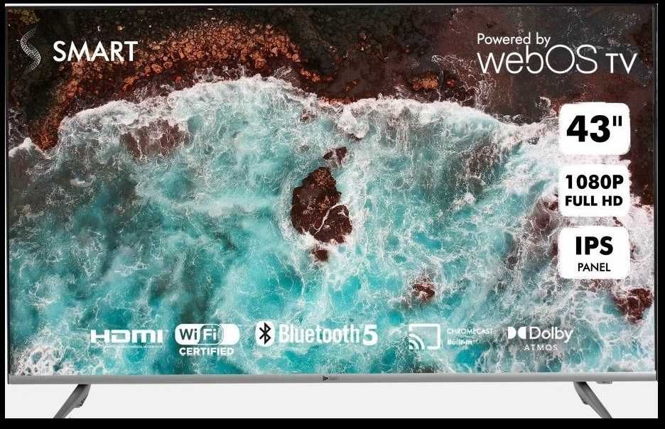 Smart 43 Full HD LG система Webos Безрамочный