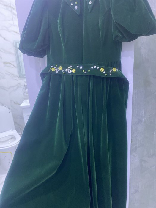 Платье изумруд цвет Турция