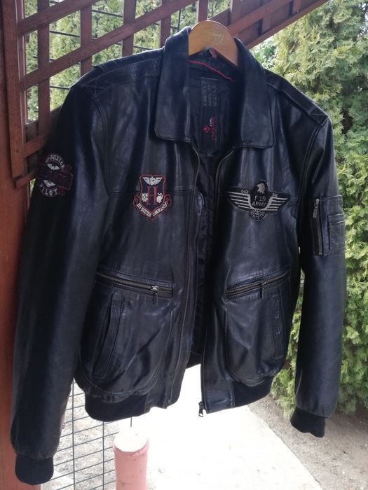 Geaca piele bărbati Aviator Carl Verssen L