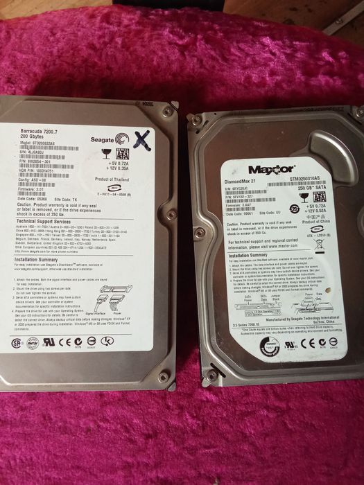 Продам комплектующие от ПК жосткйй диски