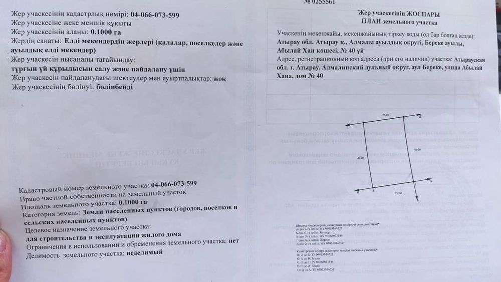 Продам земельный участок