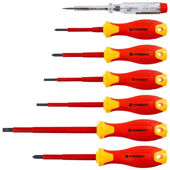 Set surubelnite izolate cu tester de tensiune pentru electricieni,