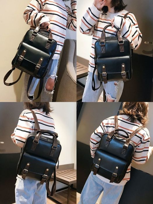 женский классический рюкзак сумка удобная кажанная, размер 26-33 см
ор