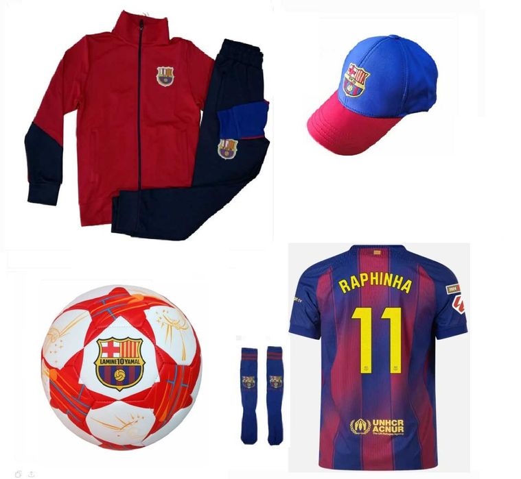 Детска Екипировка MBAPPE 10 25/26 от 4 до 16г Реал Мадрид Син и Бял