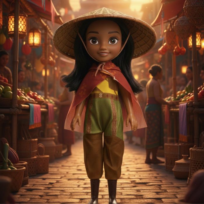 Кукла Рая със шапка и музика.