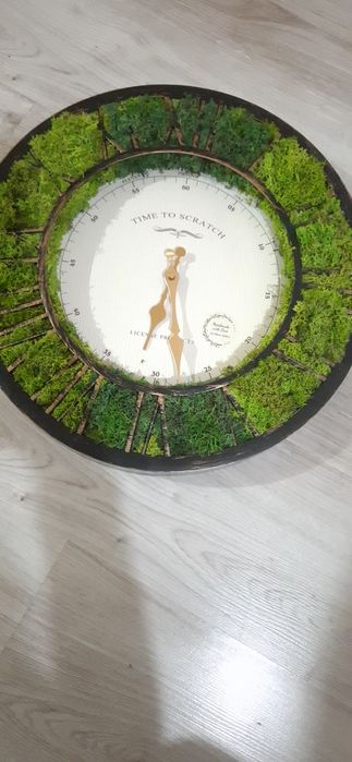 Промо цена! Стенен часовник със скандинавски мъх