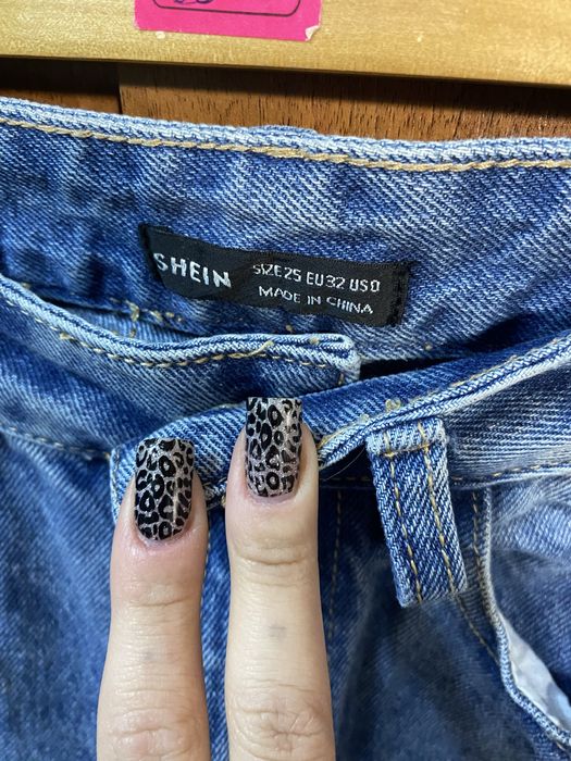 Джинсы прямые синие