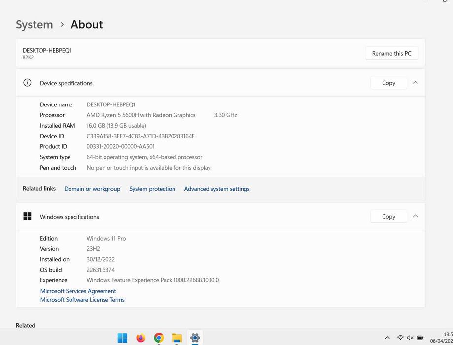 Laptop gaming Lenovo IdeaPad Gaming 3 15ACH6
