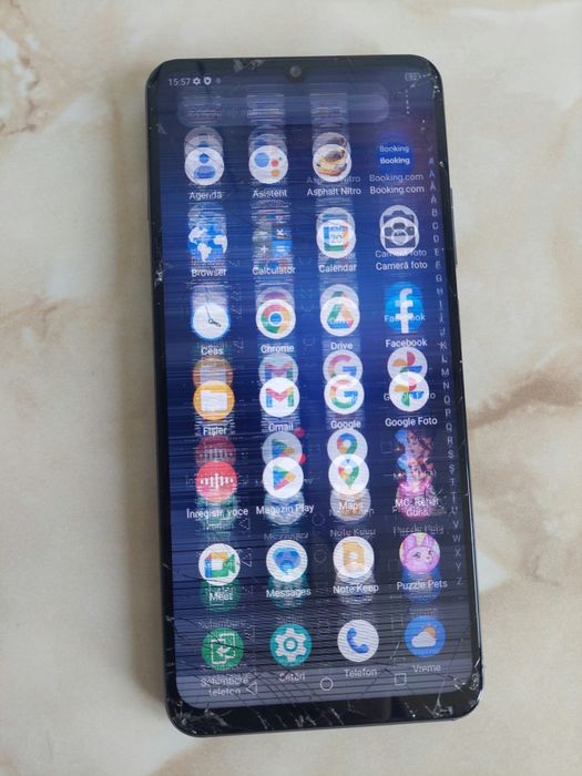 Vând ZTE Blade A72s [cu ecranul avariat] dar [perfect funcțional] //poze reale