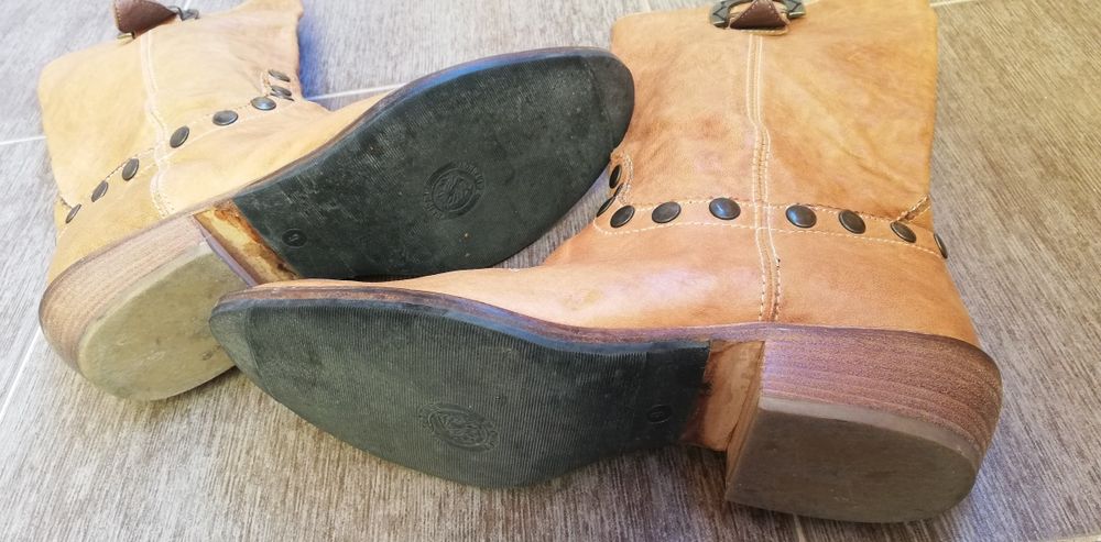 Дамски ботуши от естествена кожа