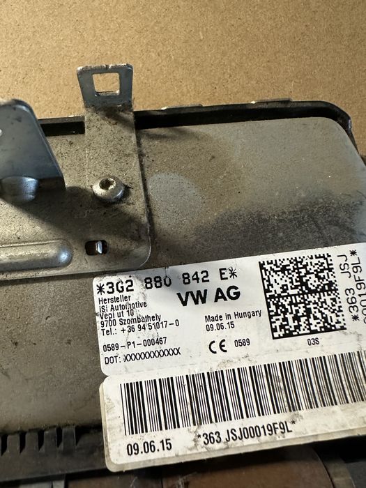 Airbag крака Volkswagen Passat B8 шофьор айрбег пасат б8 8
