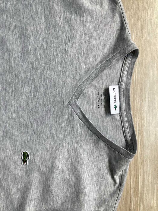 Lacoste PIMA COTTON мъжка сива тениска размер XS