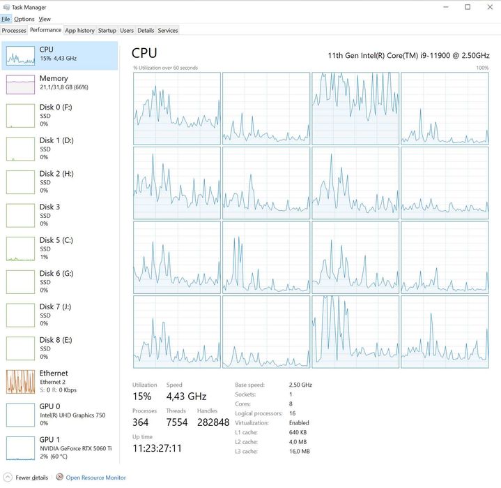 Intel Core i9 11900 8x5.20Ghz | 8 ядра | 16 нишки | Socket LGA 1200 | TDP 65W | UHD Graphics 750 | Quick Sync