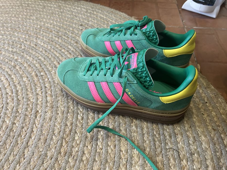 Adidas Gazelle Bold тюркоаз/розово/жълто 38 номер
