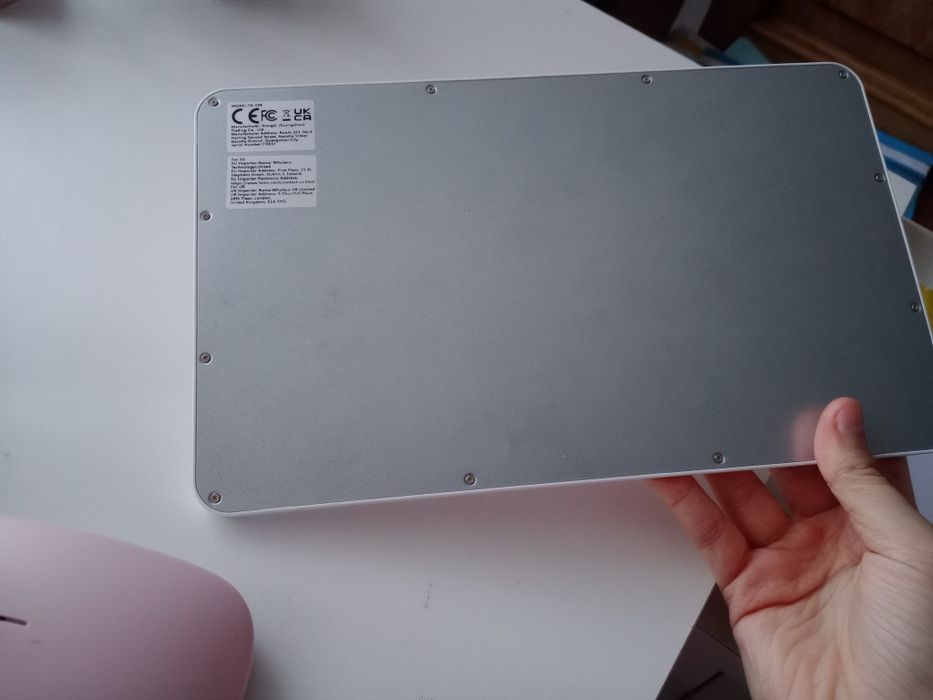 Combo tastatură + mouse wireless ultra-subțire, compatibil cu iPad, Android și alte modele, baterie reîncărcabilă