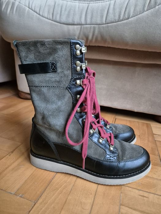 Ghete premium Timberland Brattle Tall, Piele căprioară - 36 (23 cm)