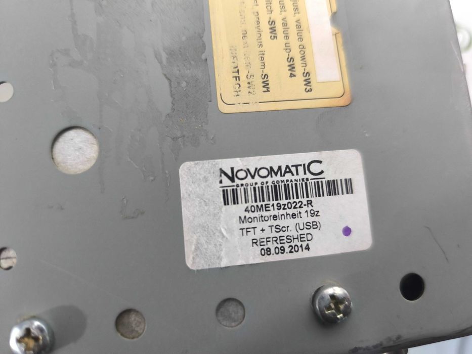 Monitor Novomatic 19″, aparate casino, touch