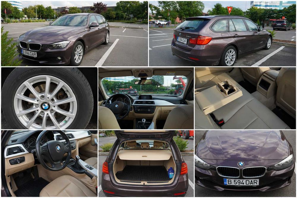 BMW 318d Touring F31 • 2014 • Panoramic • Interior crem