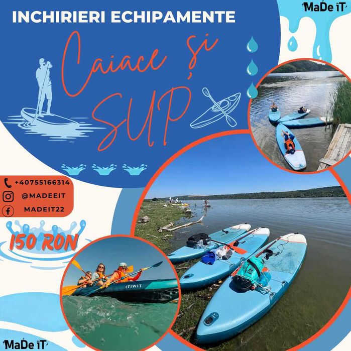 Caiace si SUP - Stand up Paddle