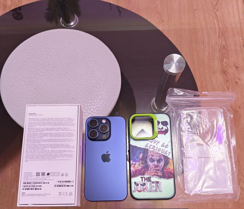 iPhone 15 Pro Blue Titanium (Син) 87% Батерия.