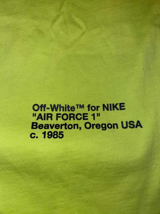 OFF-WHITE x Nike NRG A6 Tee
Lime Green