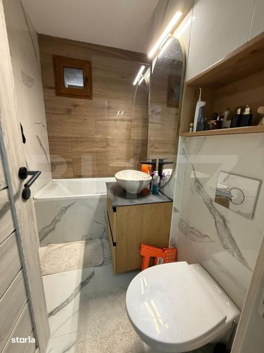Apartament 2 camere, decomandat, cu balcon, mobilat si utilat, aer con