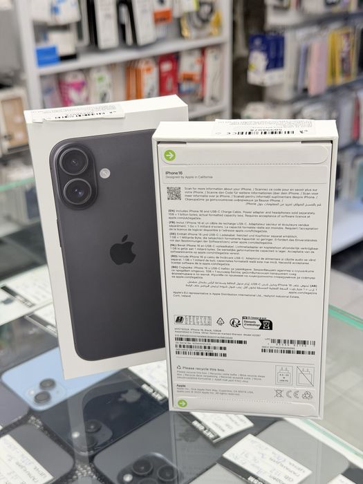 Apple iPhone 16 128GB Black Чисто Нови