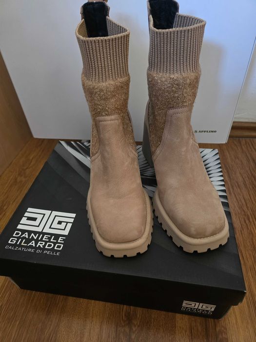 Дамски боти,  естествена кожа