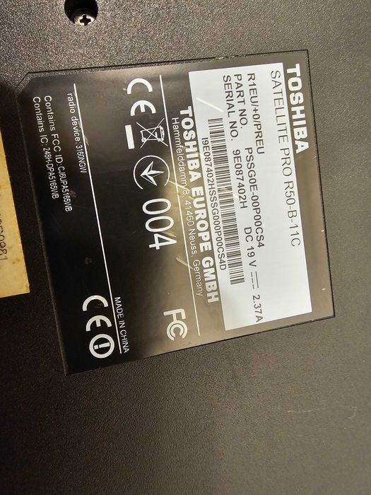 Defect Laptop Toshiba Satellite PRO R50-B-11C