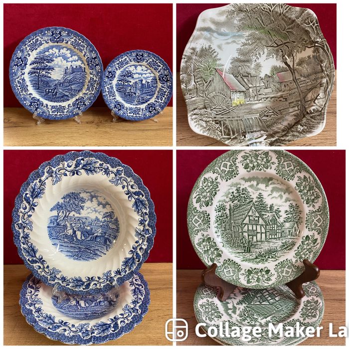 Английски  порцеланови чинии