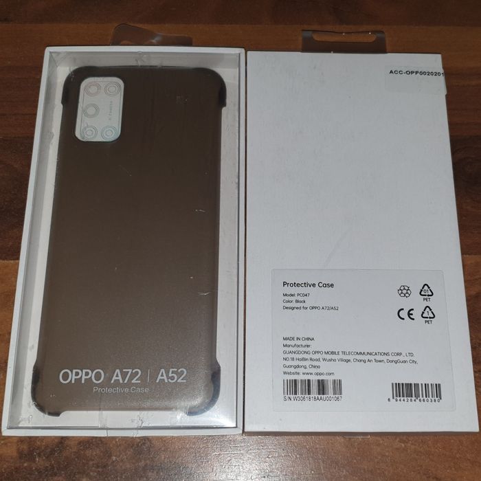 Husa originala Oppo Protective Case Oppo A72 A52 set 2 bucati