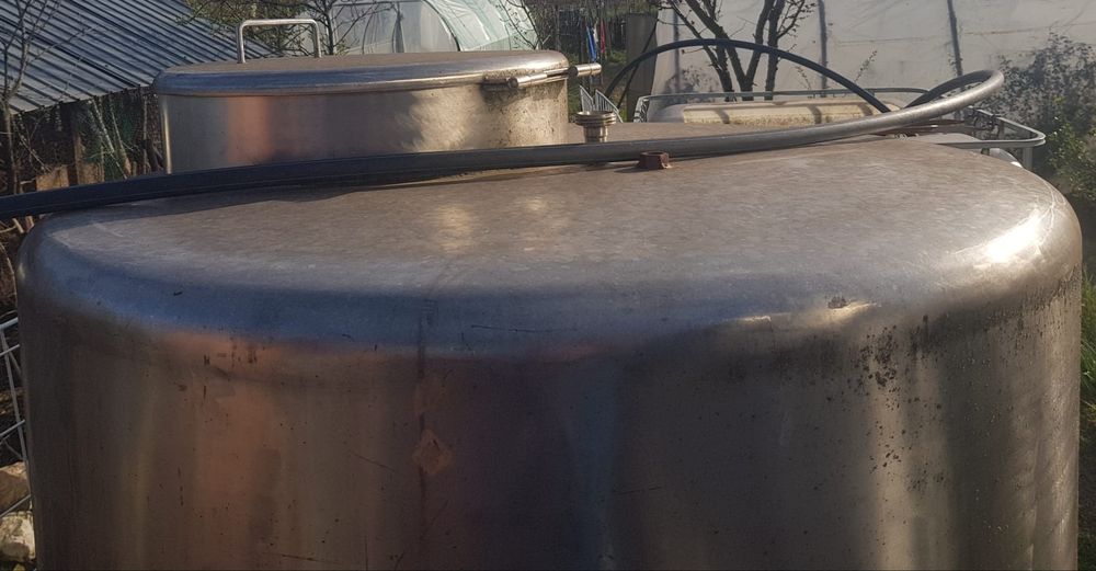 Bazin irigat din inox alimentar 1250 litri pentru apa sau lapte
