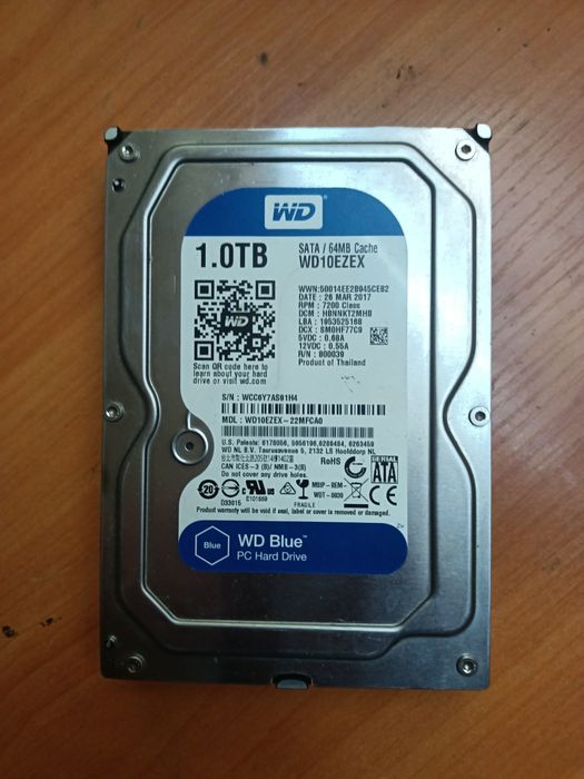 Жёсткий диск WD BLUE 1 TB