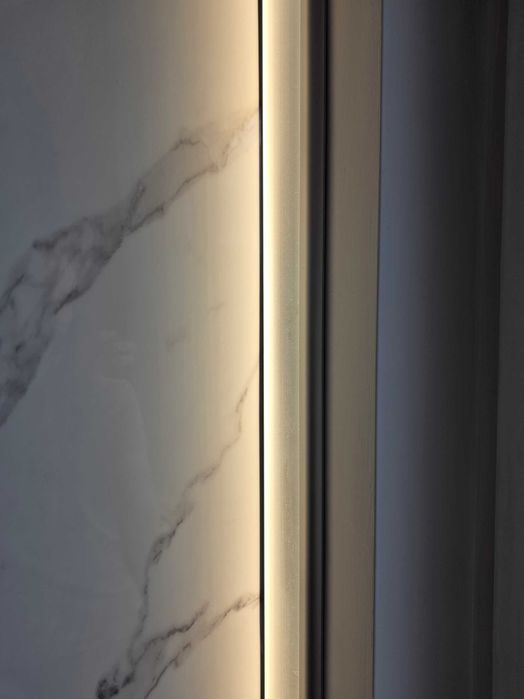 Декоративен LED Корниз за Таван – Алуминиев Профил за LED Лента + дифузор (капаче) пръчка 2 метра