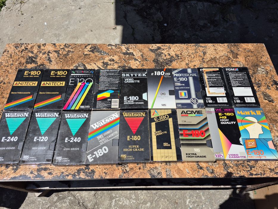 Vând Lot 18 casete video VHS originale  Waston,Mark ll,ACIVIE,ANITECH,PDM