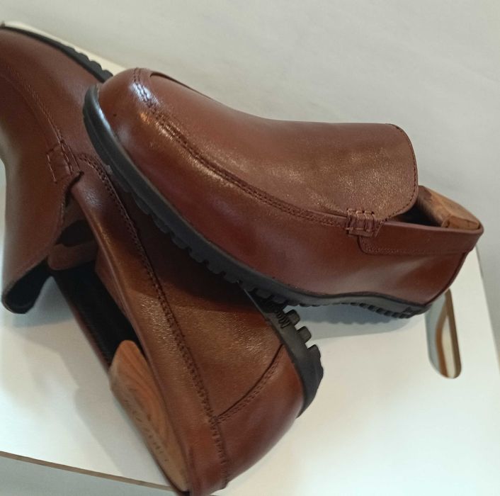 Pantofi loafer 42 41 slip on Battisto Lascari NOI piele naturala moale