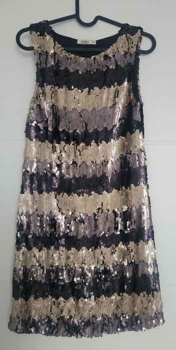 Rochie scurta de seara din paiete marime 38