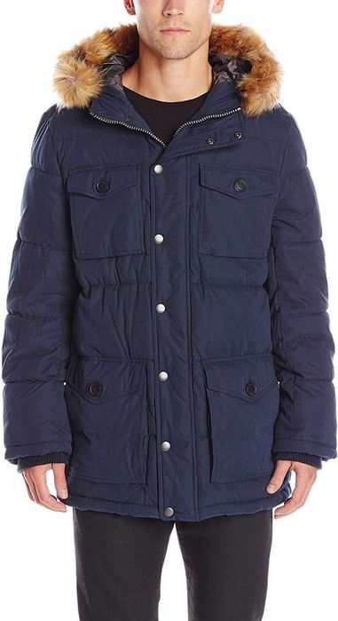 Geaca iarna Tommy Hilfiger Fur trim parka masura M L