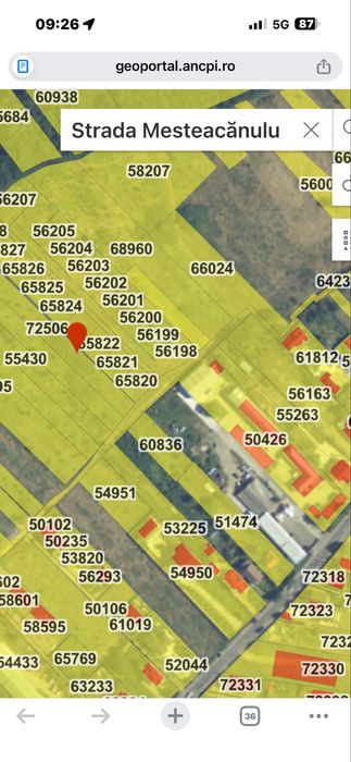 Teren Slatina de vanzare -500 m.p. cu PUZ aprobat