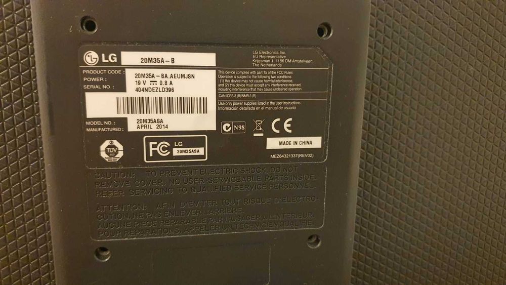 LG 20M35A-B 20in Monitor