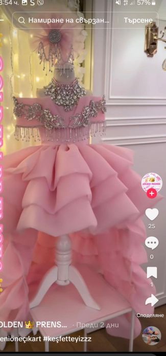 Продавам чисто нова детска рокля за 1 годинка