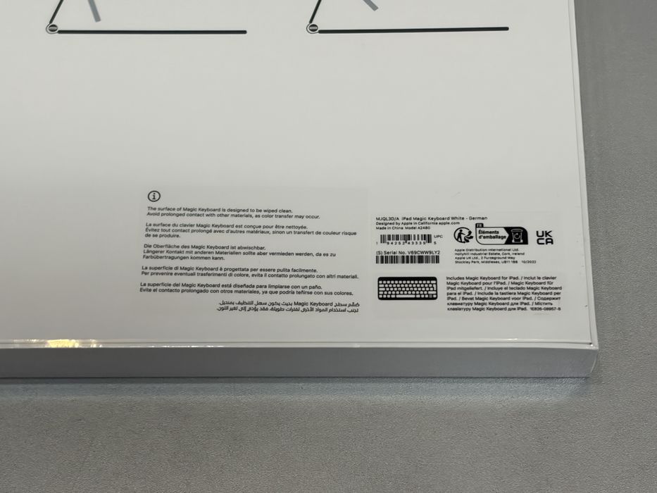 Husa Tastatura Apple Magic Keyboard Ipad Pro 12.9,(5th),White,noua