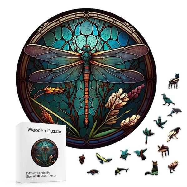 Дървени пъзели с животни различни видове