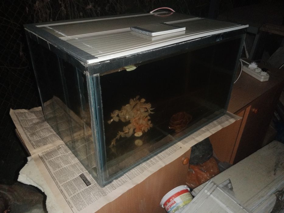 Аквариум 88л + бонусы и рыбки.