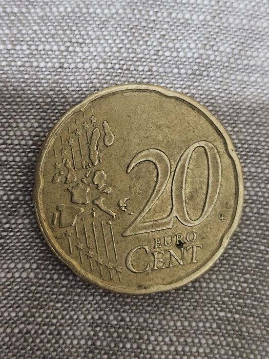 Monedă 20 euro cent.