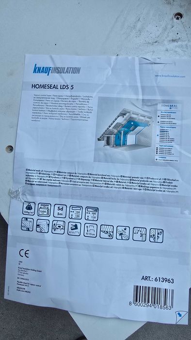Паромембрана подпокривно фолио Knauf паропропускливо Homeseal LDS 5