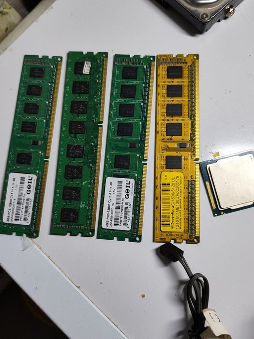 Оперативка 4гб DDR3 4 шт процессор core i5 3570