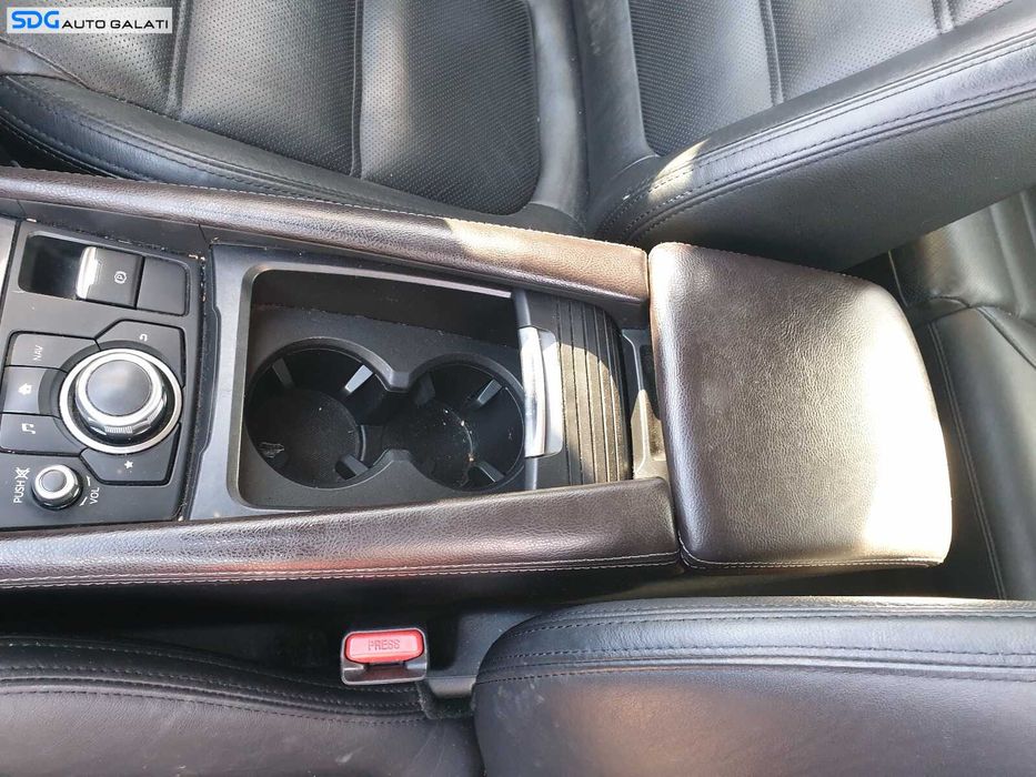 Cotiera Consola Centrala Piele Neagra Mazda 6 III GJ Sedan Berlina 2013 - 2018 [C9621]
