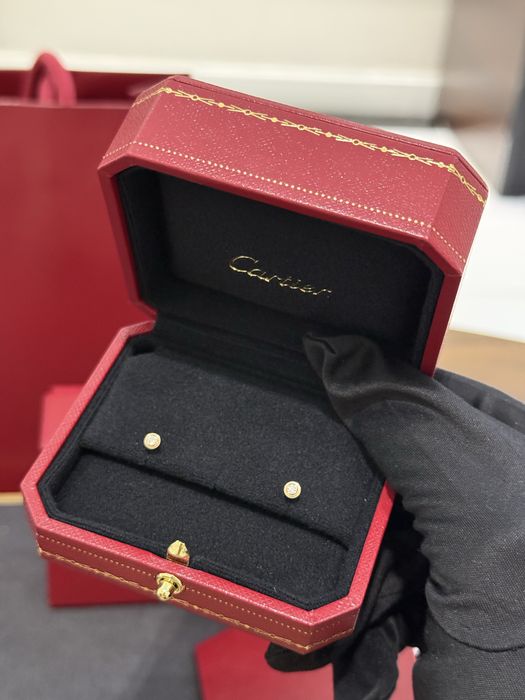 NEW Серьги Cartier d'Amour mini model rose gold