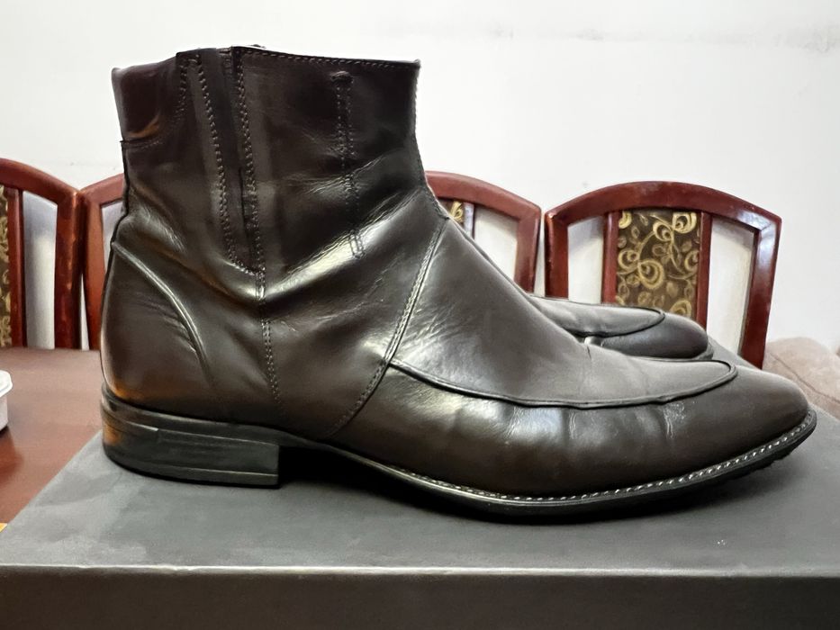 Мужские кожаные ботинки